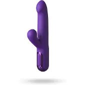 Fantasy For Her - 2in1 työntävä vibraattori ja klitoriskiihotin (violetti)