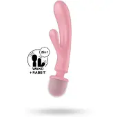 Satisfyer Triple Lover Pink Magic wand/hieronta sauva