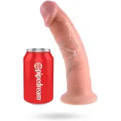 King Cock - realistinen dildo imukupilla 23cm - beige