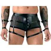 Svenjoyment Underwear Mustat housut Bondage L