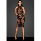 Noir Handmade F240 Midi tulle dress with velvet straps
