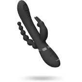 VIVE Rini - Pulse Wave & Vibrating Double Penetration Rabbit - Musta