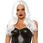 Leg avenue Long Wavy Wig White