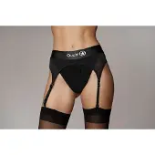 Ouch! Vibrating Strap-on Thong with Adjustable Garters