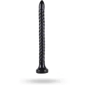 Kaalimato EXTREME - Juomutettu anaalidildo, pitkä, stimuloiva, imukupilla varustettu, musta
