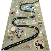 Rugsx Matto FUN Route vihreä