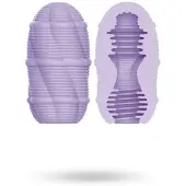 Vuxen Smooth Stripes Cupid Masturbator Egg Purple