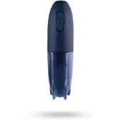 NMC Mighty Missile - Automaattinen masturbaattori, pumppaava, pyörivä, värisevä, tehokas, ladattava, musta-sininen