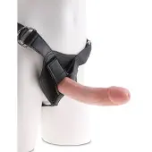 King Cock - Strap-on dildo - 20 cm - luonnollinen väri