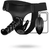 Easy Toys Vibrating Strap-On Set Black