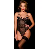 Vuxen BLACK BODY WITH HALF CUPS