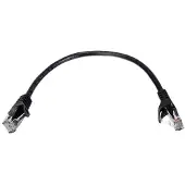 Lanberg PCU6-10CC-0025-BK, 0,25 m, Cat6, U/UTP (UTP), RJ-45, RJ-45, Musta