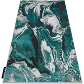 Rugsx Moderni De Luxe Matto 622 Abstraktio - vihreä/antrasiitti
