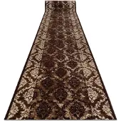 Rugsx Alfombra de pasillo con refuerzo de goma 100 cm ROMANCE marrón 100x210 cm