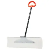 DUOKU Lumiapila 76,2 cm--Työntövarsi ergonomisella kahvalla-Kestävä muovilapio-Iso irrotettava varsi.