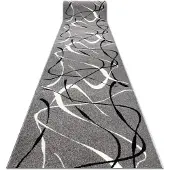 Rugsx Alfombra de pasillo SILVER CHOCO gris 120 cm 120x890 cm