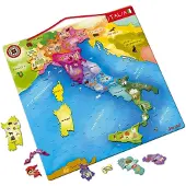 Janod Magnetic Italia Map Educational Toy Monivärinen 12 Months-7 Years