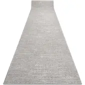 Rugsx Alfombra de pasillo TULS 51248 estructural, mezcla gris 100 cm 100x360 cm