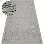 Rugsx Alfombra ORIGI 3667 gris - hilo de SISAL tejido plano 78x150 cm
