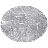 Rugsx Alfombra MEFE moderna Circulo 2783 Mármol - Structural dos niveles de vellón gris circulo 100 cm
