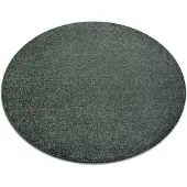 Rugsx Moqueta INDUS círculo verde 27 llanura mezcla circulo 100 cm