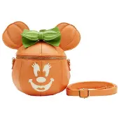 Disney Loungefly Glow Face Pumpkin Minnie Figuurinen Olkalaukku Oranssi