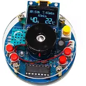 Semoic DIY USB-ilmankostutin sumutuksella OLED-näytöllä, lämpötila