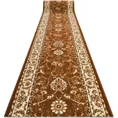 Rugsx Alfombra de pasillo BCF MORAD Klasyk clásico marrón 150 cm 150x200 cm