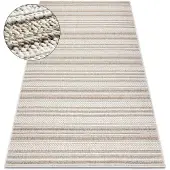 Rugsx Alfombra JERSEY 19233 beige - Líneas, estructural, lazo BOHO 180x270 cm