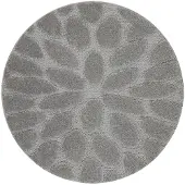 Rugsx Alfombra de baño SUPREME círculo STONES, piedras, antideslizante, suave - gris circulo 100 cm