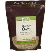 Now , Real Food, Organic Steel Cut Oats, 2 lbs (907 g)