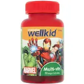 Vitabiotics - Wellkid Marvel monivitamiinikarkit (50 karkkia, mansikkapussi)