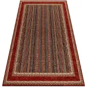 Rugsx Alfombra de lana KASHQAI 4357 300 marco, oriental verde / burdeos 135x200 cm