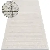 Rugsx Alfombra ORIGI 3727 crema - Marco hilo de SISAL tejido plano 116x170 cm