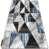 Rugsx Alfombra ALTER Nano Triángulos azul 120x170 cm