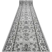 Rugsx Alfombra de pasillo BCF MORAD Klasyk clásico gris 60 cm 60x240 cm