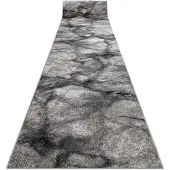 Rugsx Alfombra de pasillo SILVER Marble mármol - gris 70cm 70x700 cm