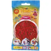 HAMA Beads HAMA - 207-22 - Luovat harrastukset - Helmet ja korut - Pussi 1000 punaista joulupalloa