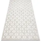 Rugsx Alfombra SANTO sisal 58500 Triangulos, geométrica beige 120x170 cm