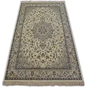 Rugsx Alfombra de jacquard WINDSOR 22915 Rosetón marfil/azul 60x100 cm