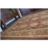 Rugsx Alfombra de lana OMEGA SARDIS borgoña 200x300 cm