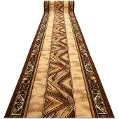 Rugsx Alfombra de pasillo BCF OPAL beige 90 cm 90x300 cm