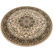 Rugsx Alfombra de lana POLONIA circulo KORDOBA color sepia 2 circulo 135 cm