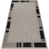 Rugsx MATTO STRING SIZAL FLOORLUX hopea / musta