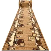 Rugsx Alfombra de pasillo BCF MORAD SZLACZEK oro viejo 60 cm 60x200 cm