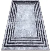 Rugsx Alfombra lavable MIRO 51325.805 Geométrico, líneas antideslizante - gris 200x290 cm