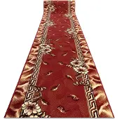 Rugsx Alfombra de pasillo BCF TRIO burdeos 80 cm 80x360 cm