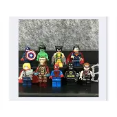MaxPower 8x Superhero Motorcycle Avengers Block -minihahmoa