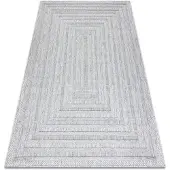 Rugsx Moderni olkimatto Santo 140x190 cm, harmaa, kaksitasoinen