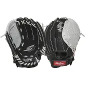 Rawlings | SURE CATCH T-Ball ja nuorten baseball-r pyl | Oikeak tinen | 26,5 cm | Musta/Harmaa